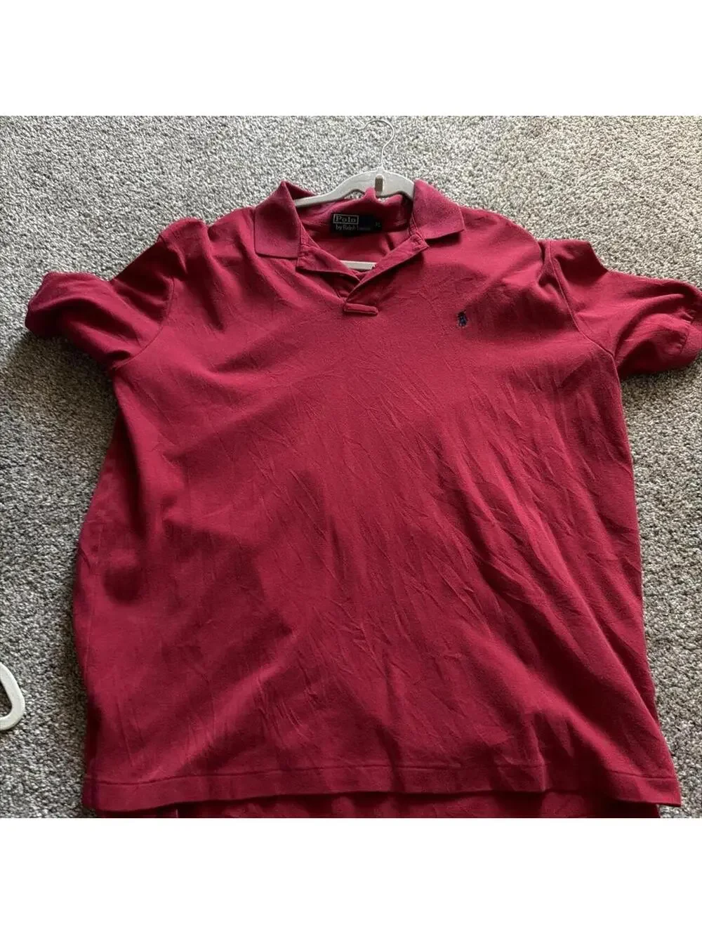 Polo Ralph Lauren Men's Red and Pink Polo-shirt